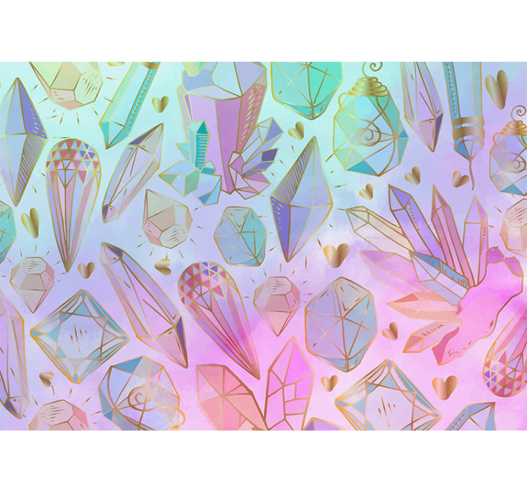 艺术壁画几何宝石设计 - TenStickers