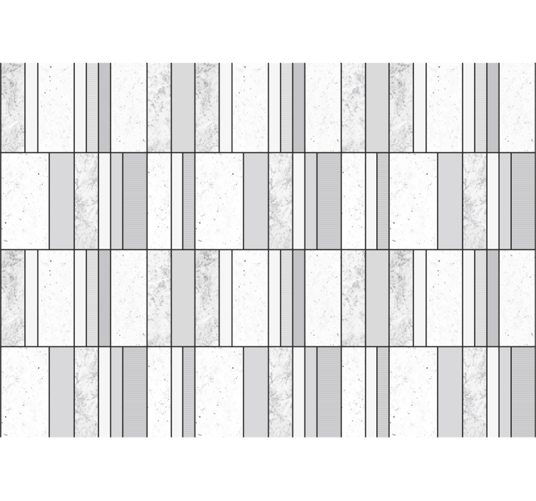 壁画浴室 大理石有黑色线条 - TenStickers