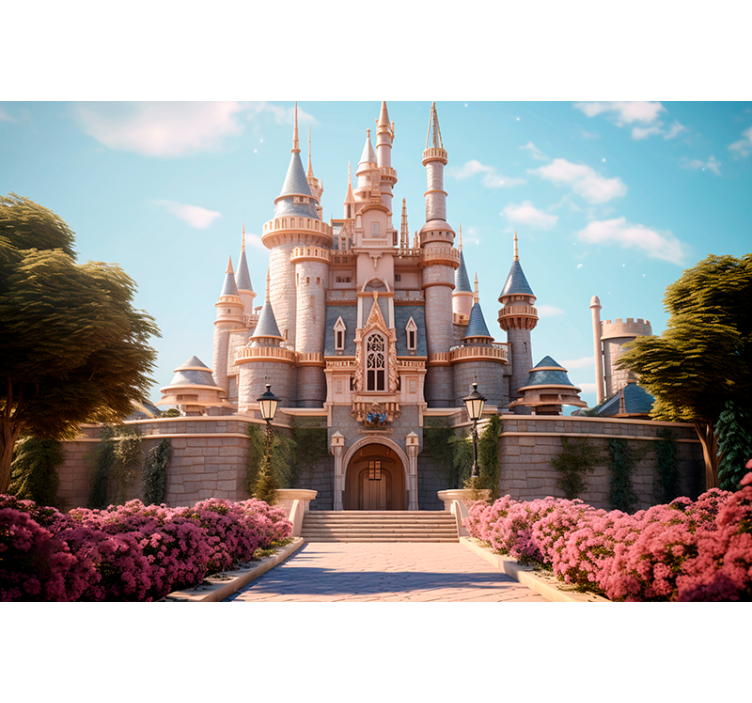 幻想墙壁画 公主城堡 - TenStickers