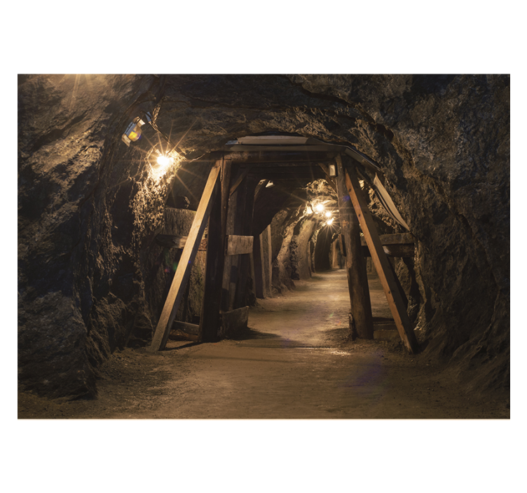 客厅的其他墙面壁画 古木金礦圖片 - TenStickers