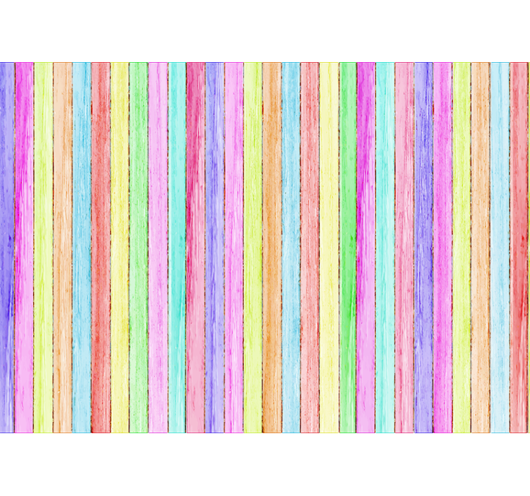 木效果墙壁画 彩色木板 - TenStickers