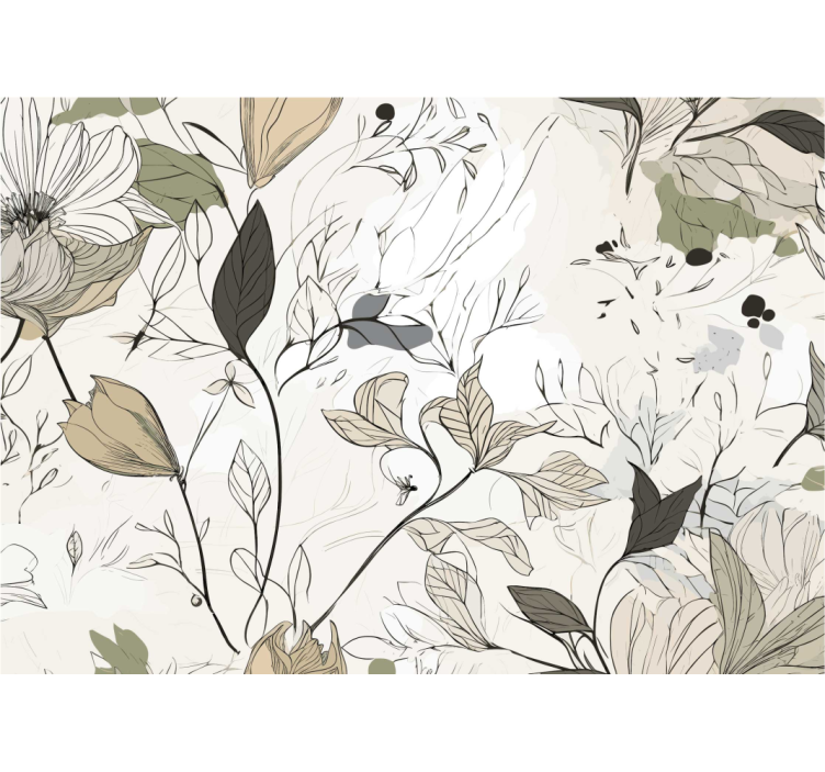 壁画浴室 画花 - TenStickers