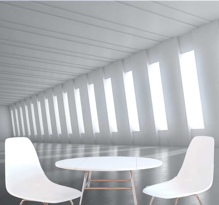3d效果墙壁画打造简约明亮空间 - TenStickers