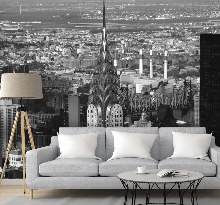 空中帝国国家纽约墙壁画 - TenStickers