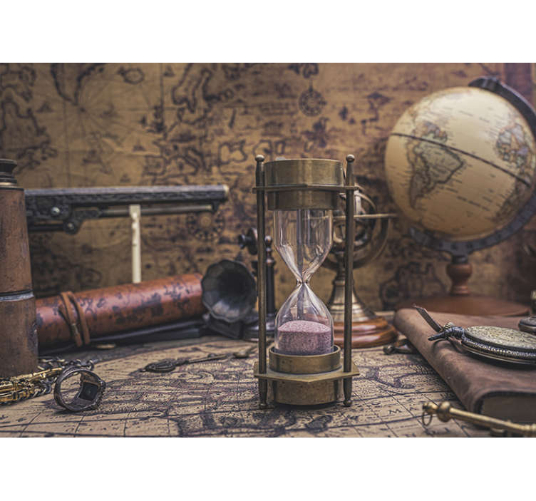 城市和乡村墙壁画古董时计系列 - TenStickers