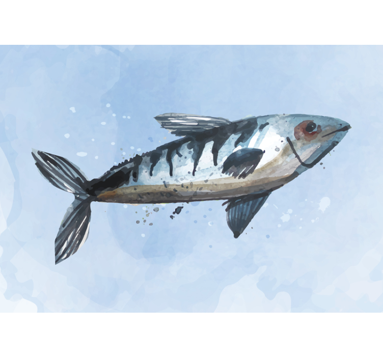 双人房的其他壁画壮丽鱼类插图 - TenStickers