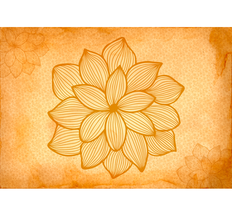 花羊群佩斯利花墙壁画 - TenStickers