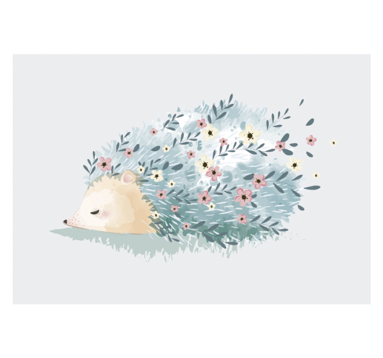 豪猪艺术壁画卧室 - TenStickers