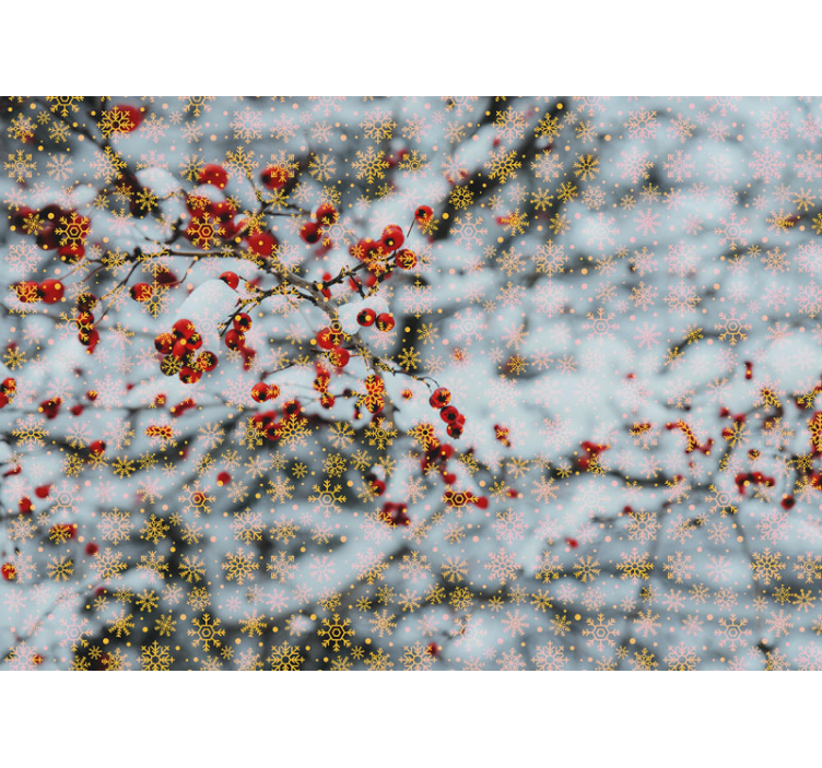 壁画圣诞欢庆冬日时刻 - TenStickers