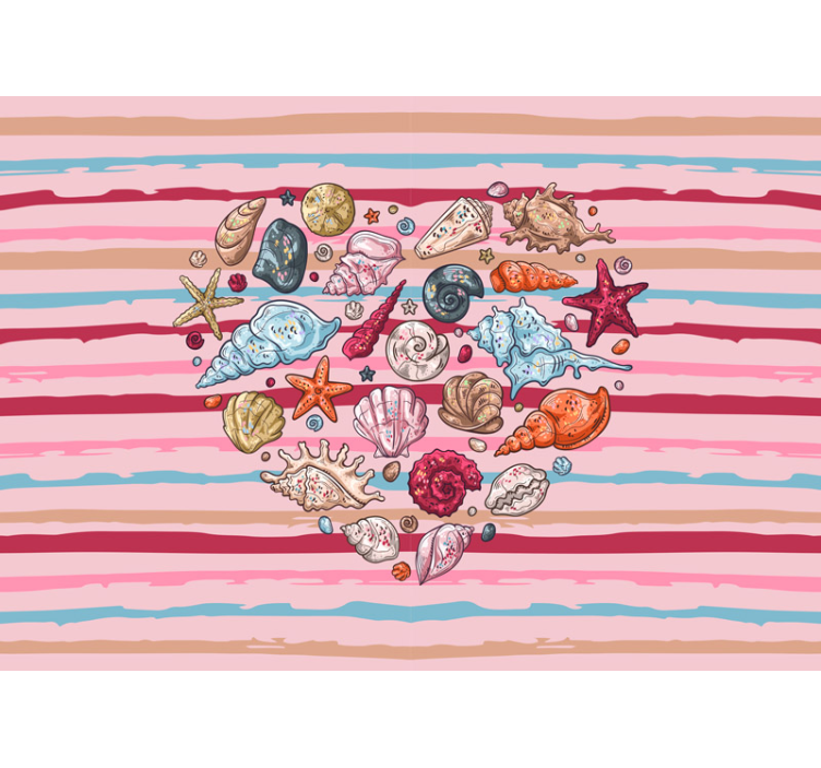 动物墙壁画 贝壳 海洋生物 - TenStickers