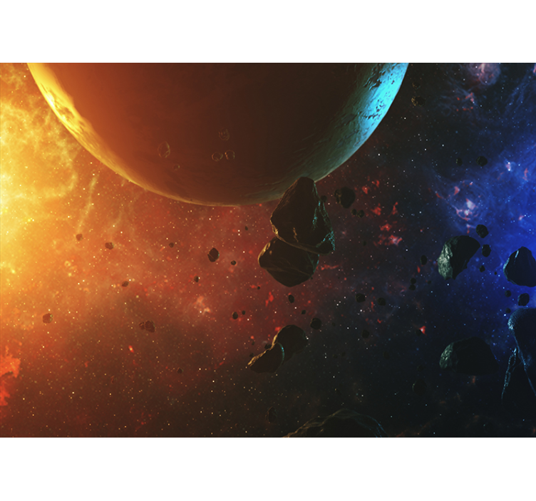 多彩的银河天空墙壁画 - TenStickers