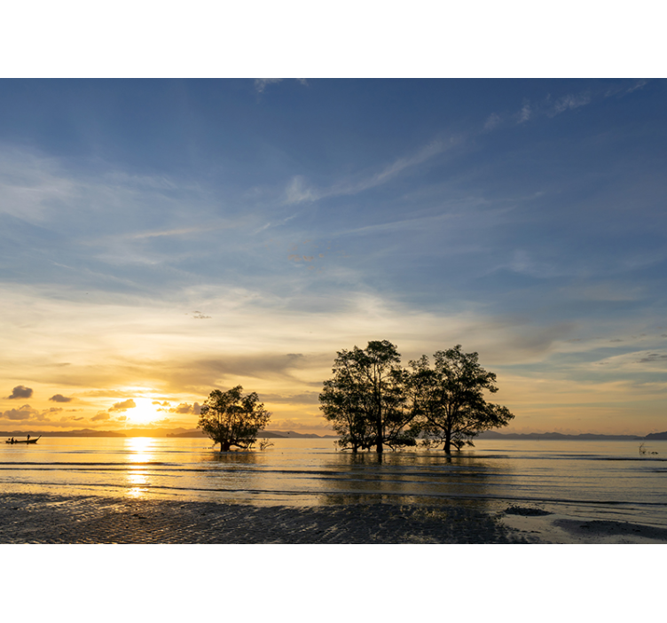 风景墙壁画静谧日落 - TenStickers