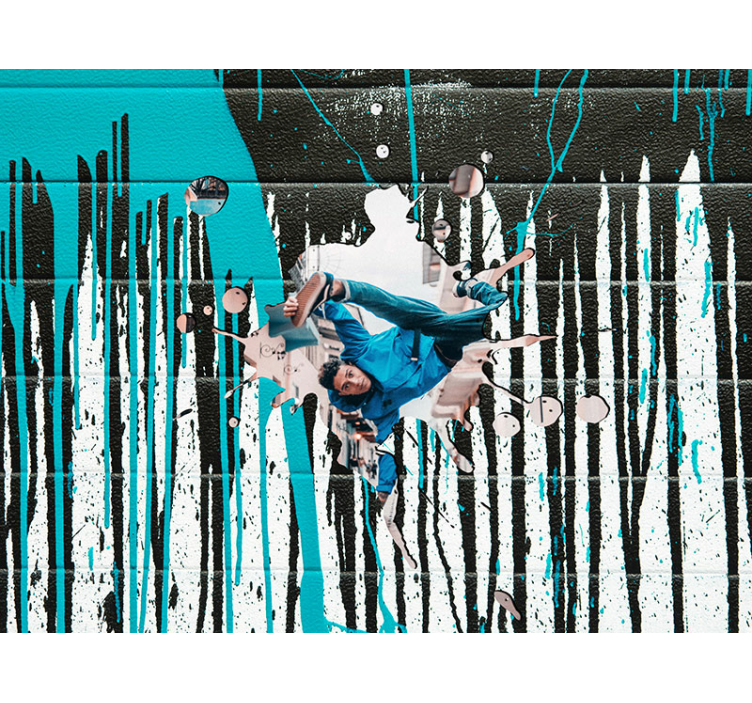 带有照片自定义的涂鸦风格摄影作品 - TenStickers