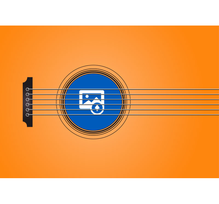 音乐主题壁画 吉他剪影庆典 - TenStickers