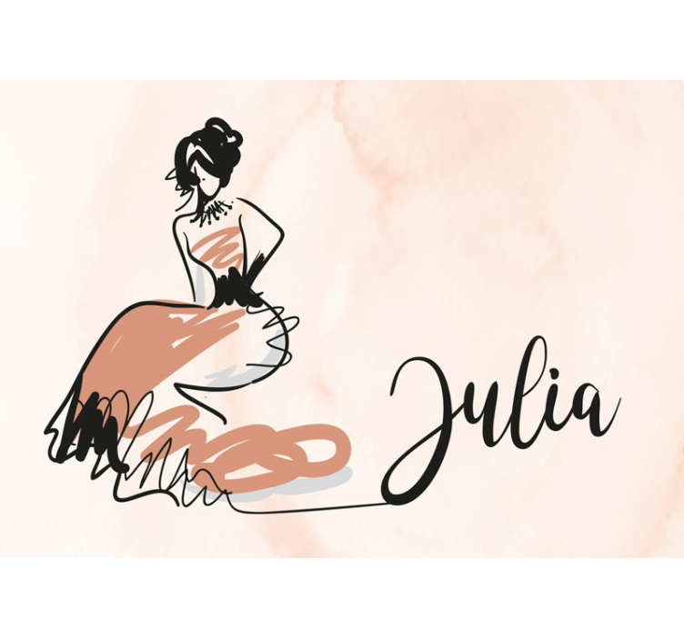 艺术壁画优雅时尚素描 - TenStickers