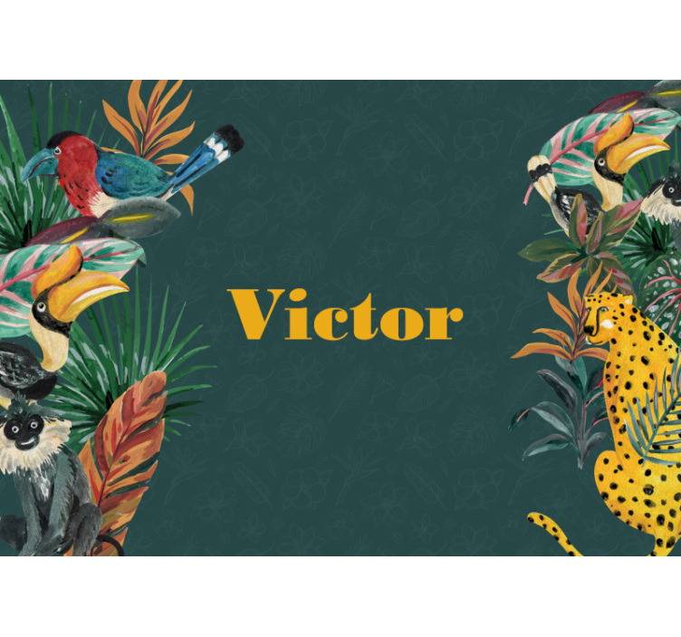 动物墙壁画带你探索奇异野生动物之旅 - TenStickers