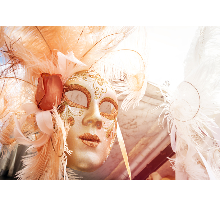 爱墙壁画优雅的狂欢节面具 - TenStickers