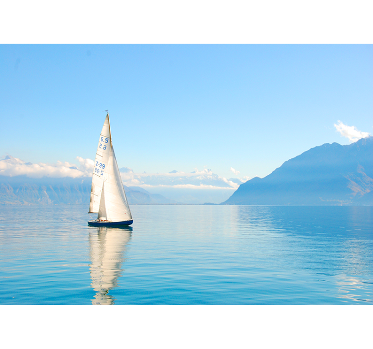 壁画海景在水上航行 - TenStickers