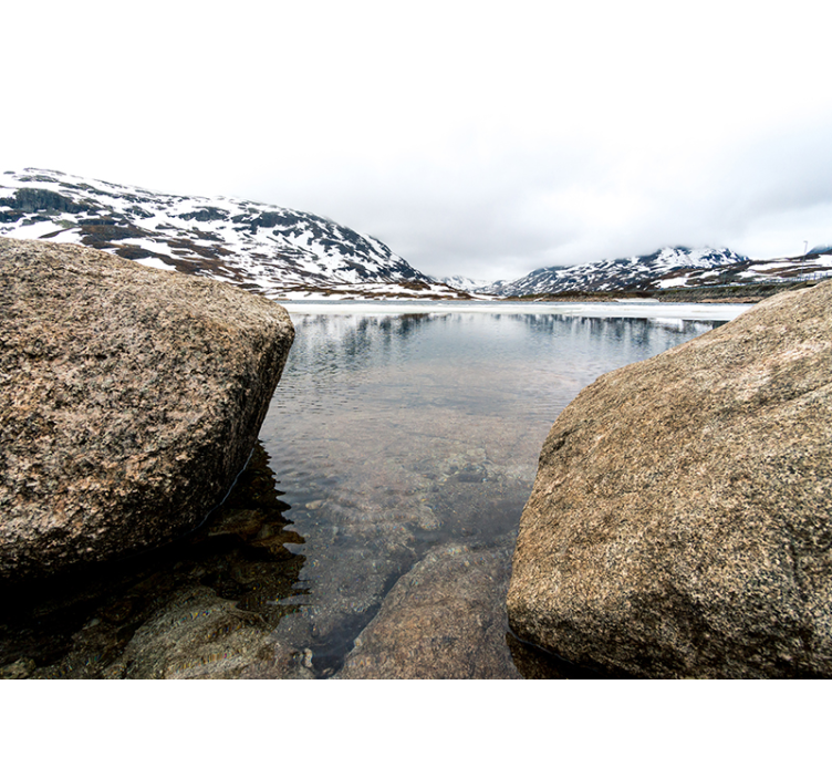 风景墙壁画宁静山脉回响 - TenStickers