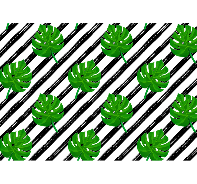 其他墙体壁画热带叶子图案 - TenStickers