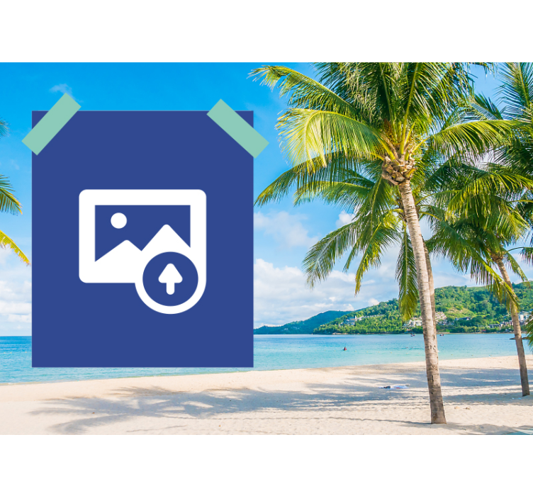 爱墙壁画情侣海滩时刻 - TenStickers