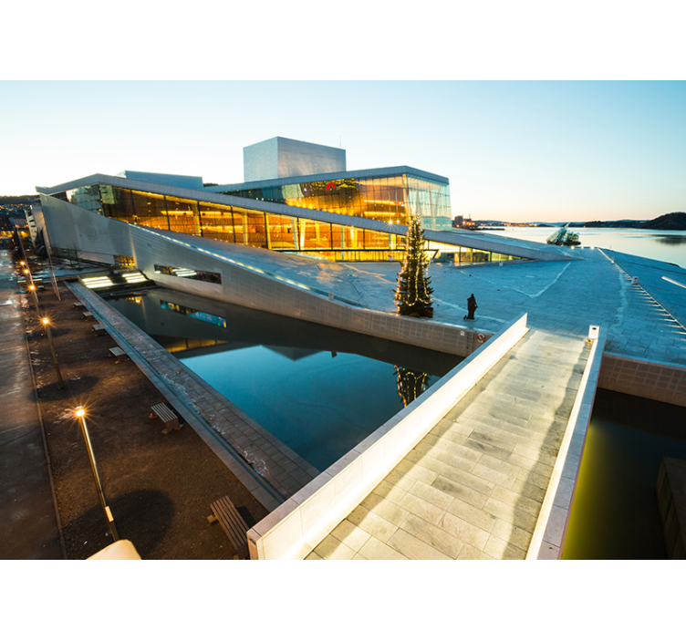 城市和乡村墙壁画 现代建筑奇迹 - TenStickers