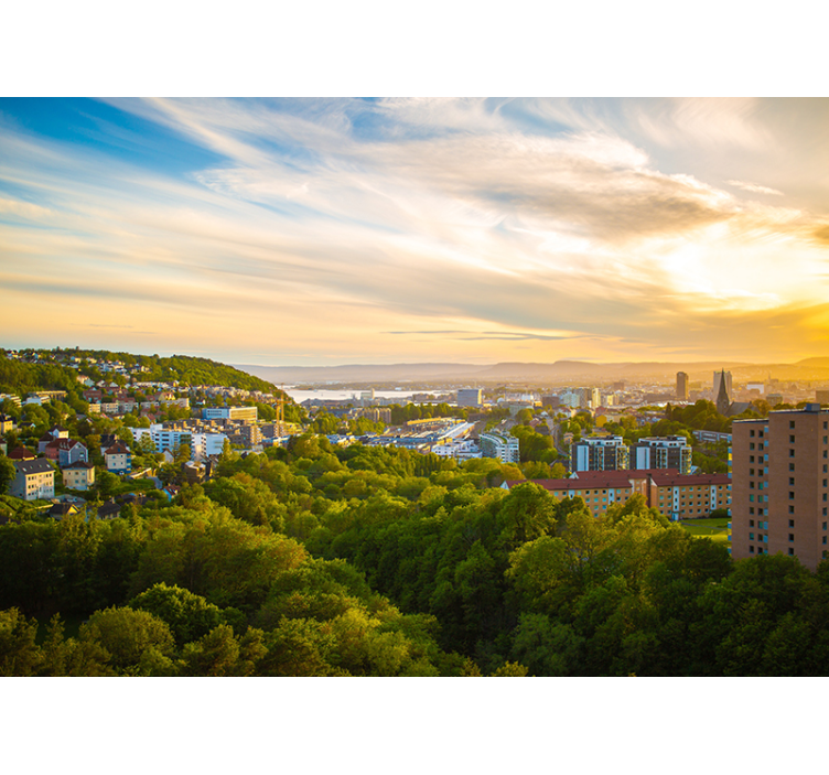 城市和乡村墙壁画 城市景观 - TenStickers