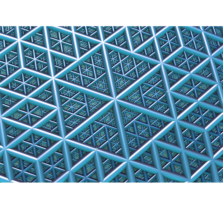 抽象壁画几何图案结构 - TenStickers