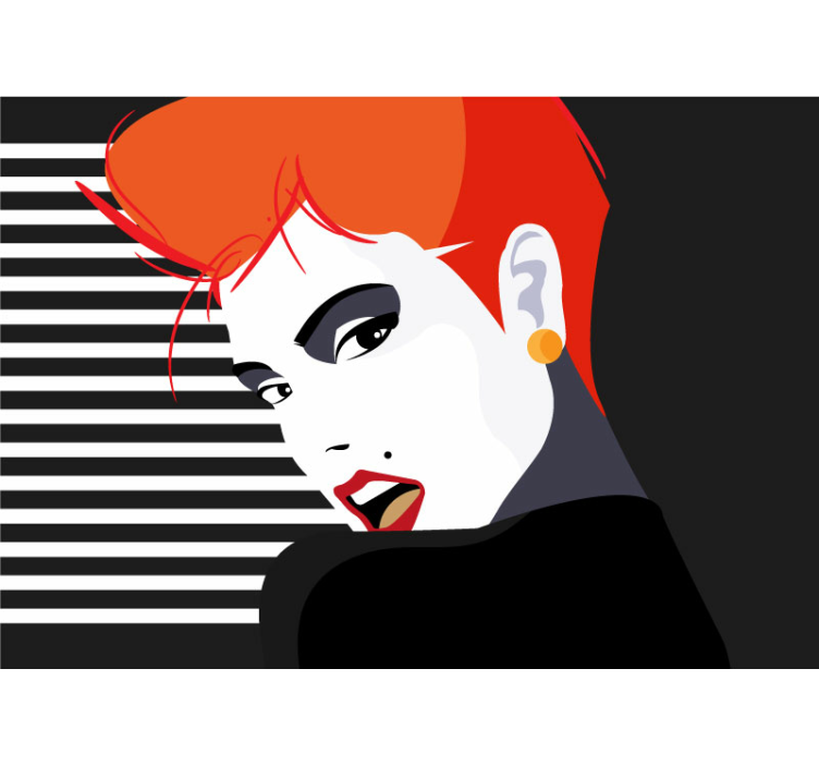 艺术壁画时尚肖像细节 - TenStickers