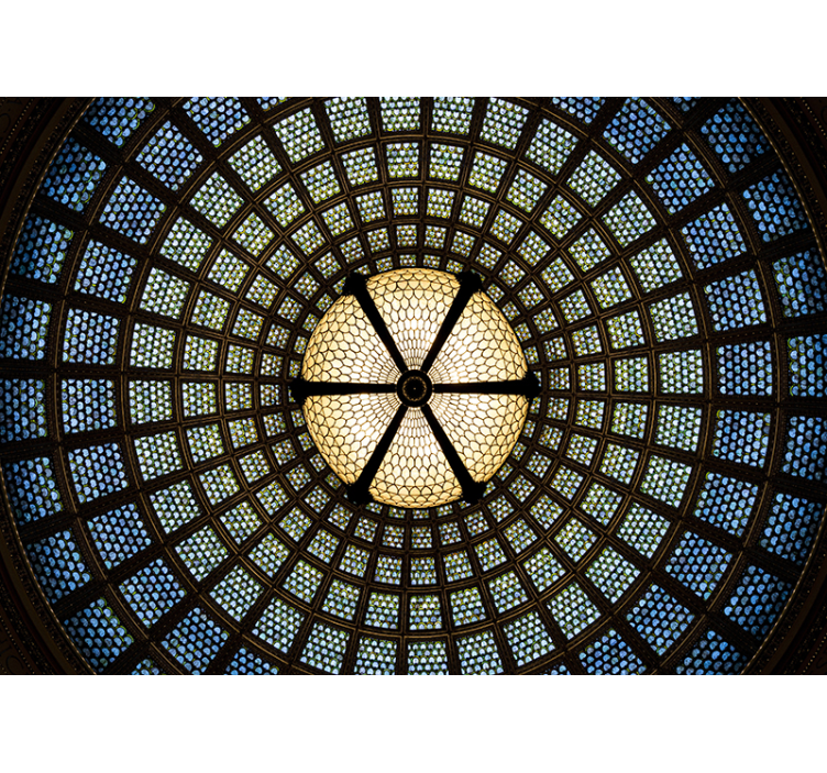 3d效果墙壁画 彩绘玻璃天花板 - TenStickers