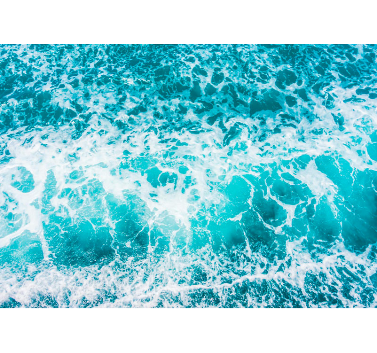 壁画海景情侣拥抱海浪 - TenStickers