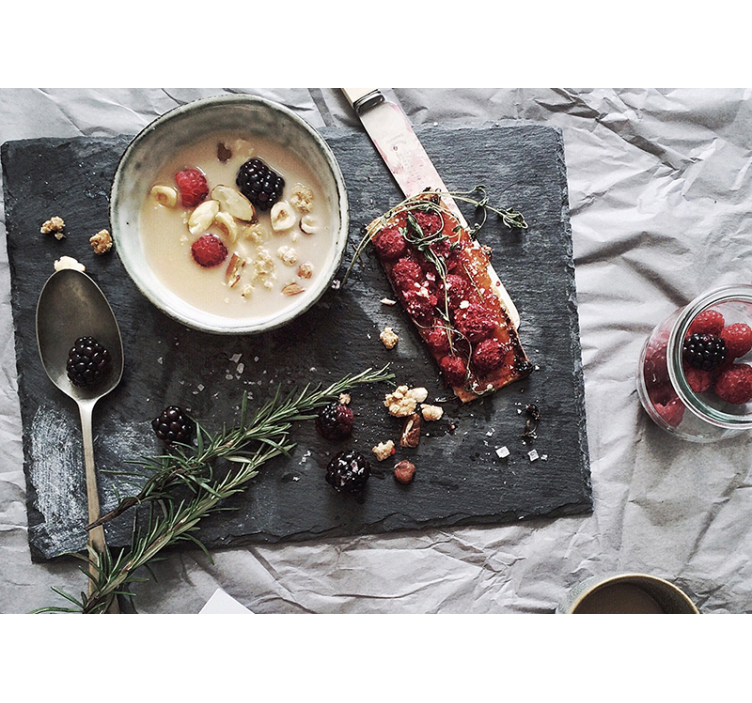 花墙壁画新鲜浆果的乐趣 - TenStickers