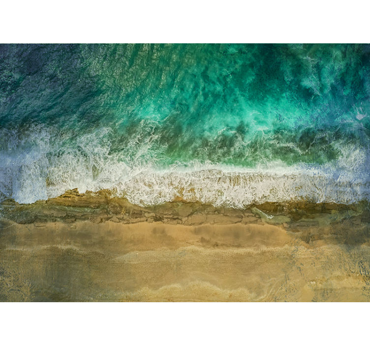 壁画质地 沿海植物布置 - TenStickers