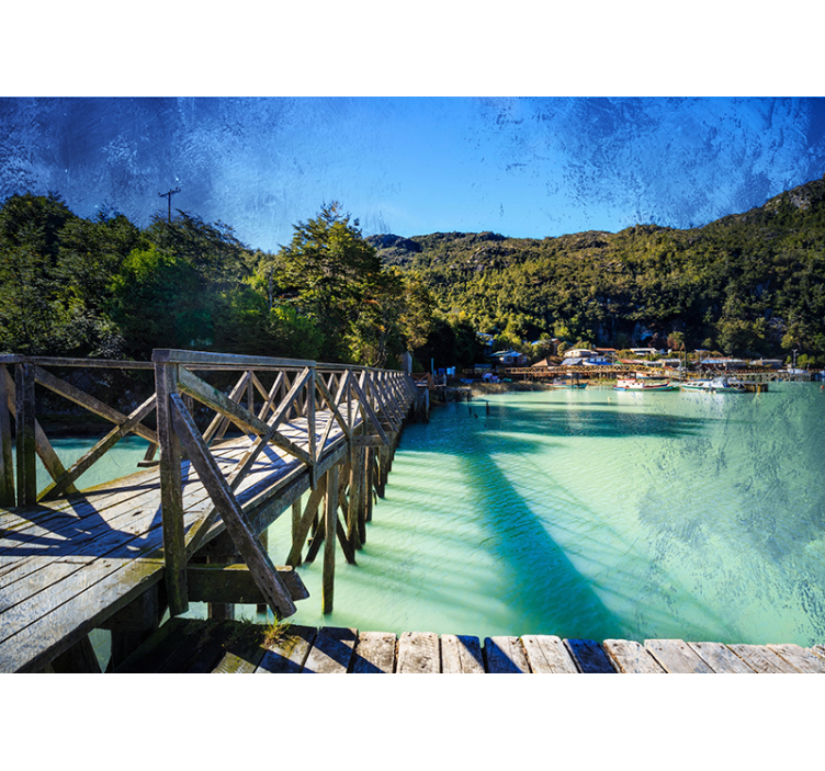 风景墙壁画美丽海岸小径 - TenStickers