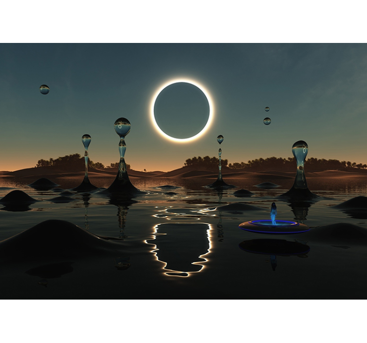 壁画  空间 天体水景 - TenStickers