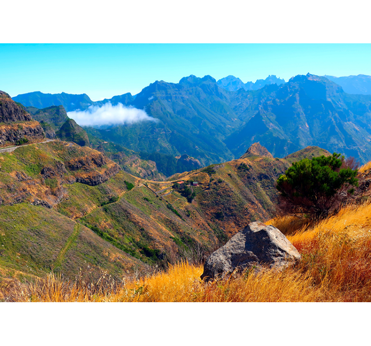 山墙壁画壮丽景观 - TenStickers