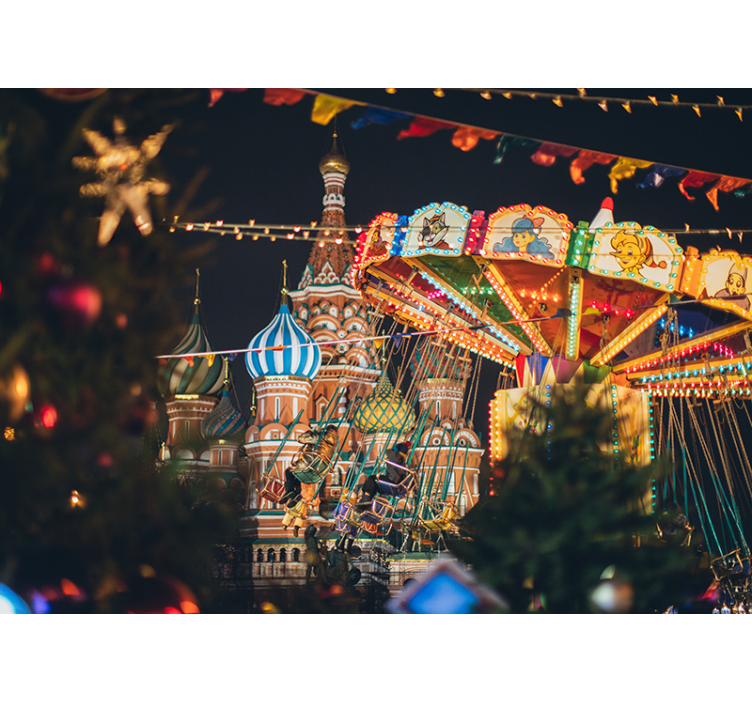 城市和乡村墙壁画 圣巴西尔狂欢节 - TenStickers