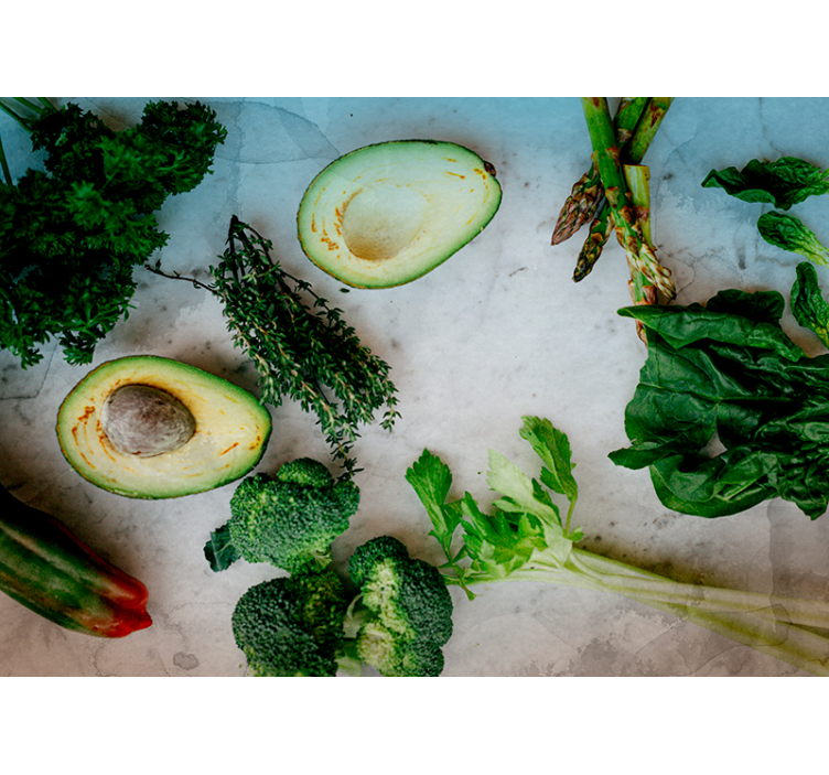 厨房壁画新鲜牛油果摆件 - TenStickers