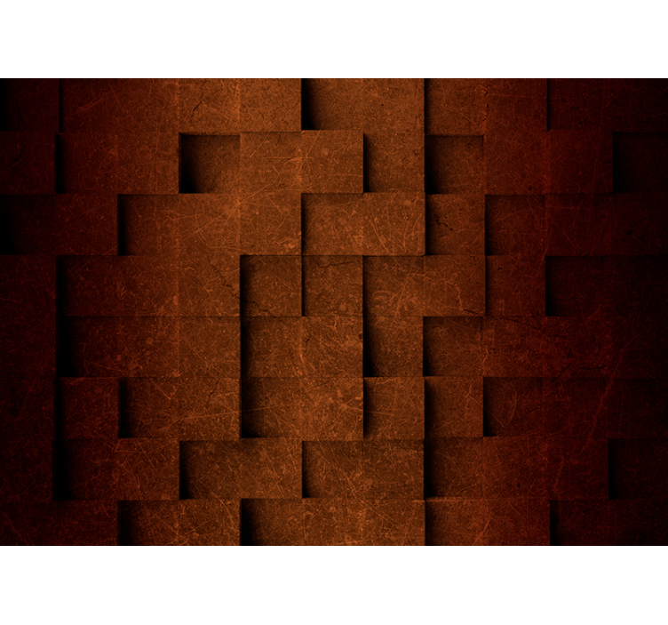 其他纹理和图案壁画层叠方形图案 - TenStickers