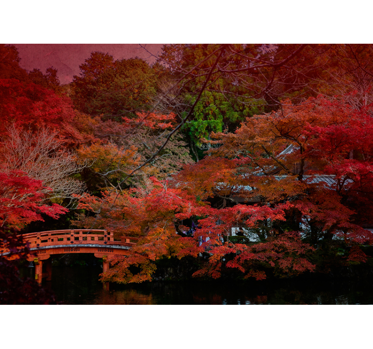 壁画质地带来秋日宁静 - TenStickers