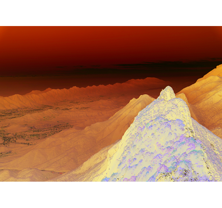 风景墙壁画令人惊叹的山脉全景 - TenStickers