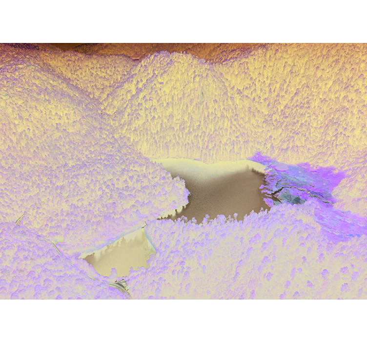 风景墙壁画山湖宁静 - TenStickers