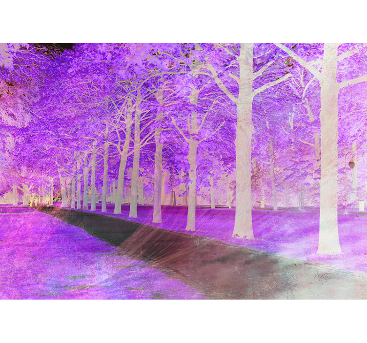 壁画质地，郁郁葱葱的小径 - TenStickers