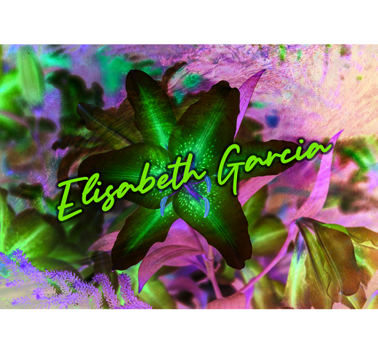 花墙壁画 百合花般的优雅 - TenStickers