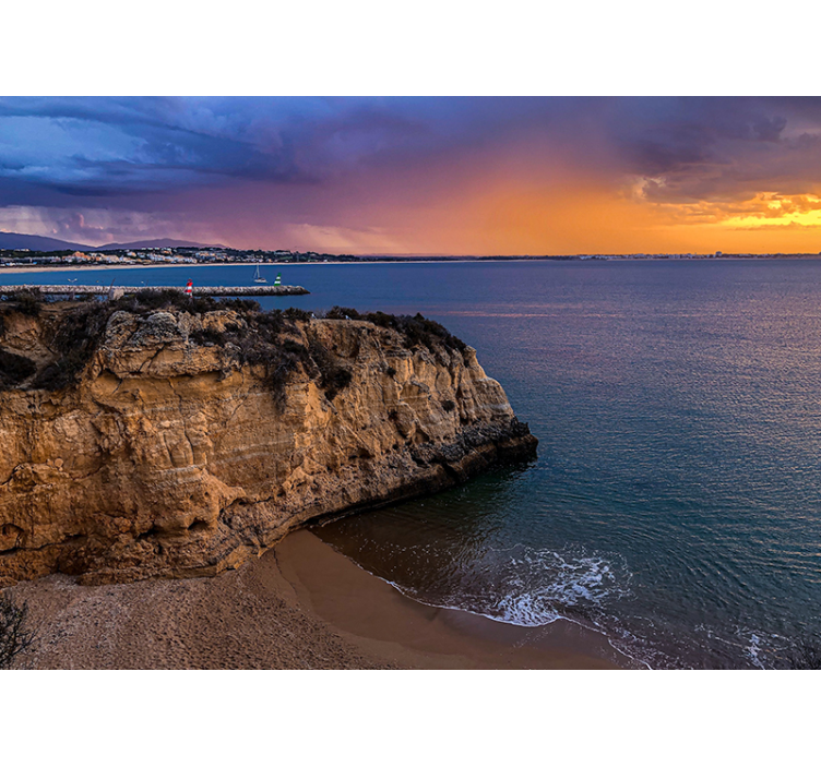 风景墙壁画 海边悬崖景色 - TenStickers