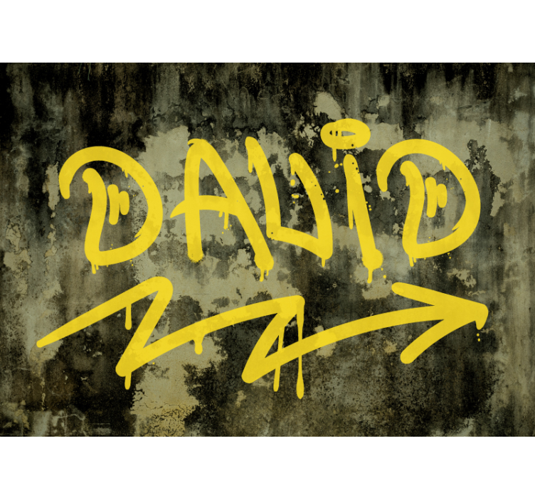 城市艺术壁画 黄色街头艺术 - TenStickers