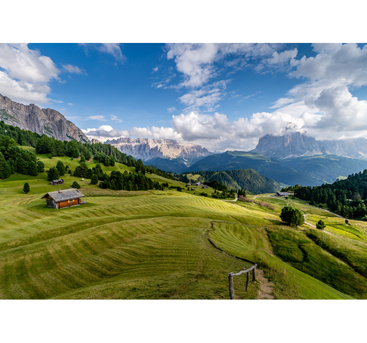 风景墙壁画山脉宁静景观 - TenStickers