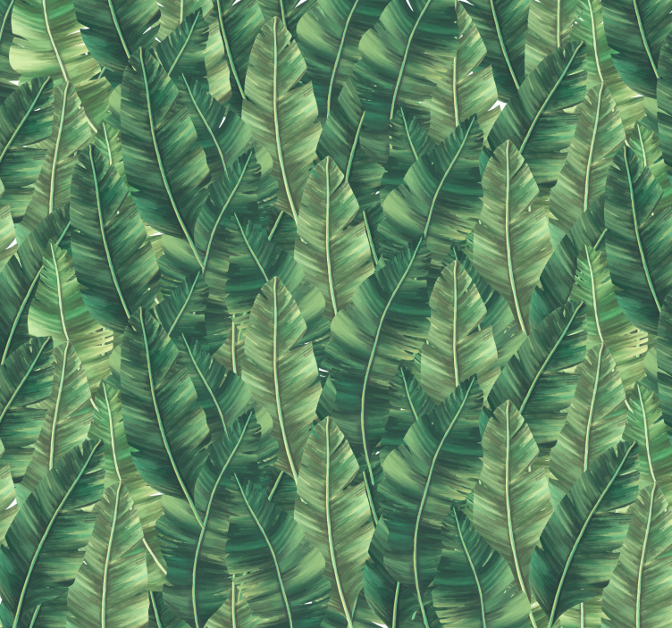 壁画质地 大叶子 - TenStickers