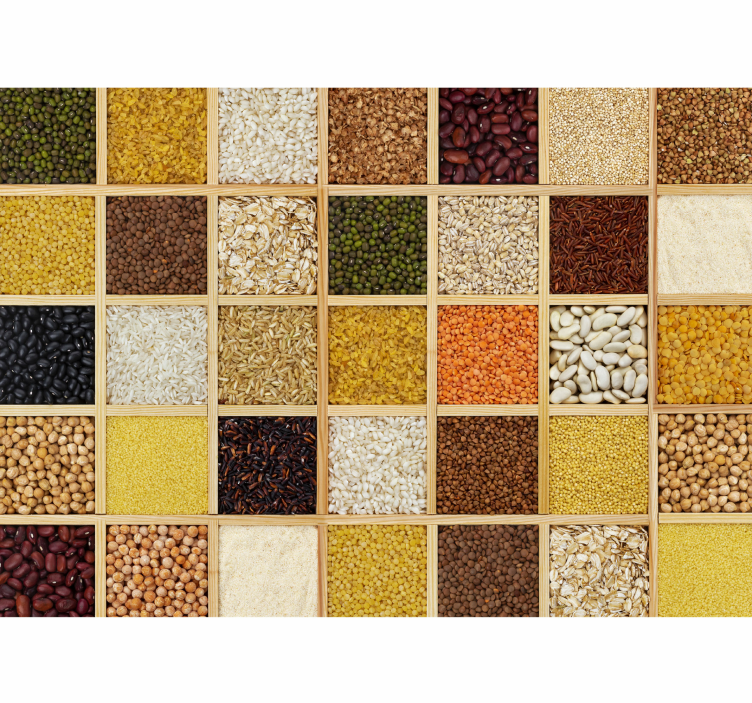 壁画厨房不同豆类 - TenStickers