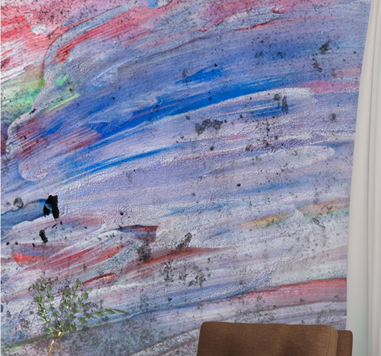 抽象壁画展现动态色彩漩涡 - TenStickers